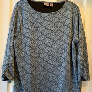 EASYWEAR By Chico’s Pullover Stretch Top-Size 2 Large